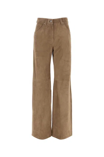 Brunello Cucinelli Casual Pants With Belt Loops In Brown