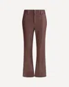 Brunello Cucinelli Leather Pants In Brown