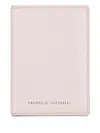 Brunello Cucinelli Passport Holder In Leather With Textured Finish In Neutrals
