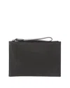 Brunello Cucinelli Leather Pouch In Black