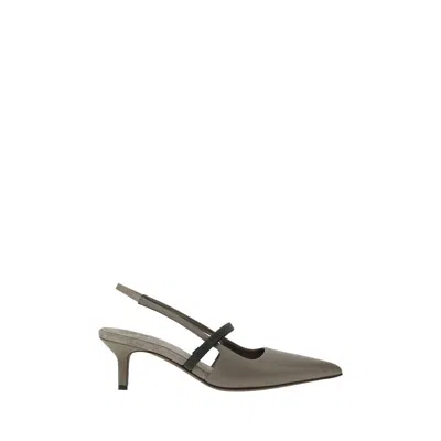 BRUNELLO CUCINELLI LEATHER PUMPS