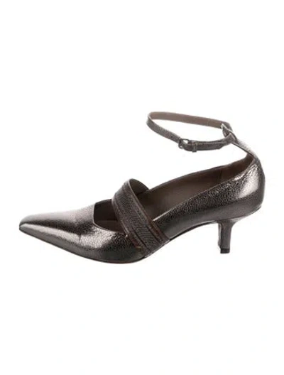 Pre-owned Brunello Cucinelli Leather Pumps In Green