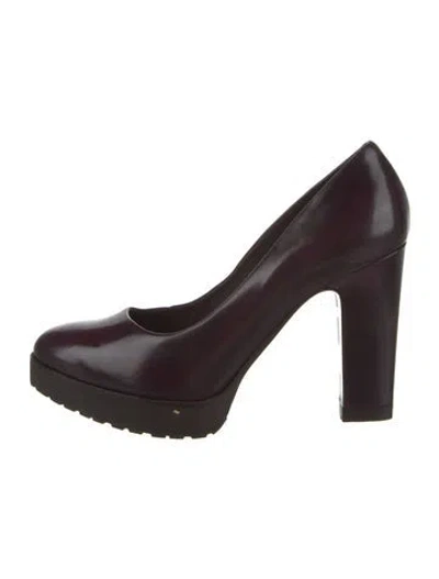 Pre-owned Brunello Cucinelli Leather Pumps In Purple