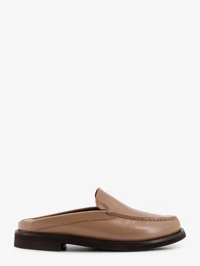 BRUNELLO CUCINELLI LEATHER SABOT LOAFER