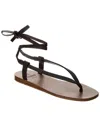 Brunello Cucinelli Woman Thong Sandal Dark Brown Size 8 Leather In Brown