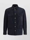 Brunello Cucinelli Suede Leather Shirt Jacket