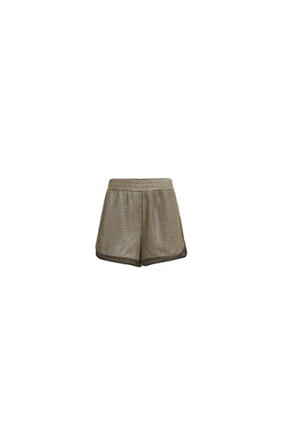 Brunello Cucinelli Leather Shorts In Brown