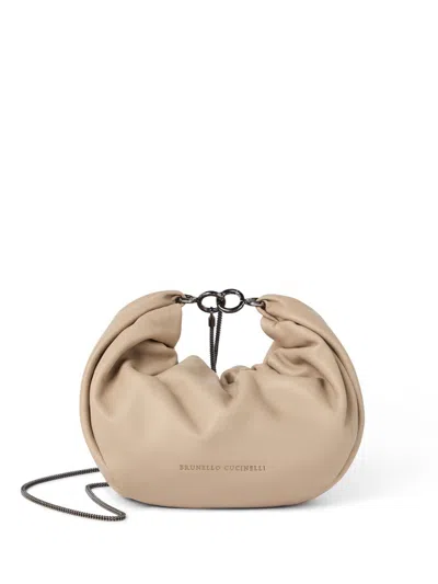 BRUNELLO CUCINELLI BRUNELLO CUCINELLI LEATHER SHOULDER BAG