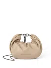 Brunello Cucinelli Beige Leather Shoulder Bag
