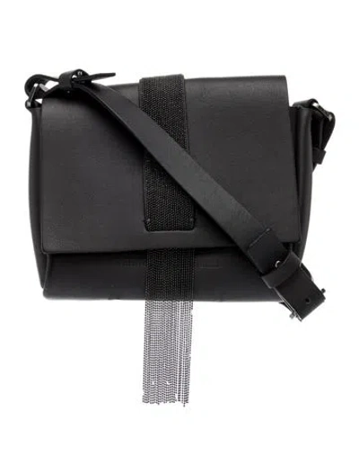 Pre-owned Brunello Cucinelli Leather Shoulder Bag In Black