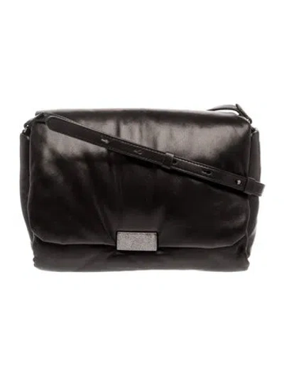 Pre-owned Brunello Cucinelli Leather Shoulder Bag In Black
