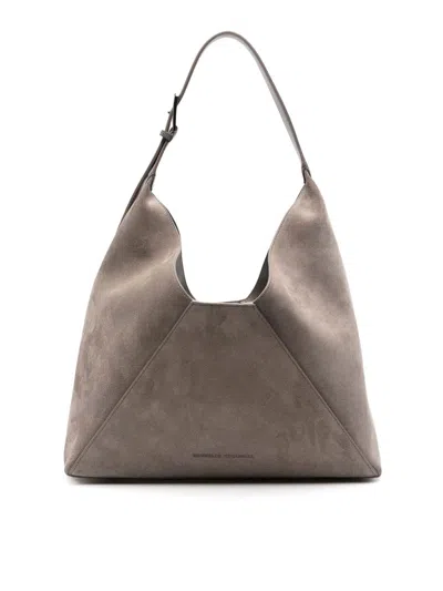 Brunello Cucinelli Leather Shoulder Bag In Marrón
