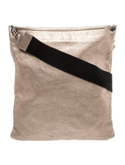 Pre-owned Brunello Cucinelli Leather Shoulder Bag In Neutral