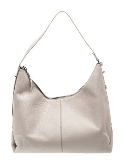Pre-owned Brunello Cucinelli Leather Shoulder Bag In Neutral
