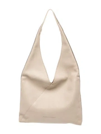 Pre-owned Brunello Cucinelli Leather Shoulder Bag In Neutral