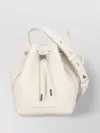 Brunello Cucinelli Leather Shoulder Bag Smooth Finish In Gray