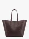 Brunello Cucinelli Bead-embellished Leather-trimmed Suede Tote In Brown