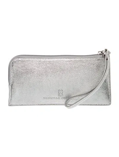 Pre-owned Brunello Cucinelli Leather In Silver