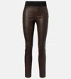 Brunello Cucinelli Leather Slim Pants