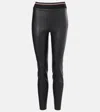 Brunello Cucinelli Leather Slim Pants In Black