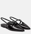 BRUNELLO CUCINELLI LEATHER SLINGBACK BALLET FLATS