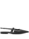 Brunello Cucinelli Leather Slingback Pumps