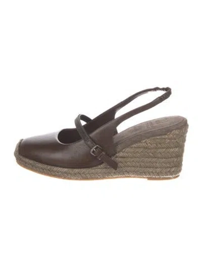 Pre-owned Brunello Cucinelli Leather Slingback Pumps In Multi