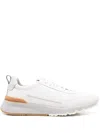 Brunello Cucinelli Leather Sneakers In Multicolor
