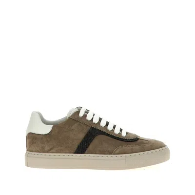 Brunello Cucinelli Monile Sneakers In Brown
