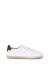 Brunello Cucinelli Hammered Leather Sneakers With Suede Accents