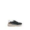 Brunello Cucinelli Suede And Smooth Material Flat Shoes With Contrasting Sole