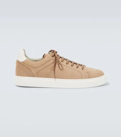 Brunello Cucinelli Sneakers Aus Veloursleder In 8435+8100+8056