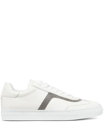 BRUNELLO CUCINELLI LEATHER SNEAKERS