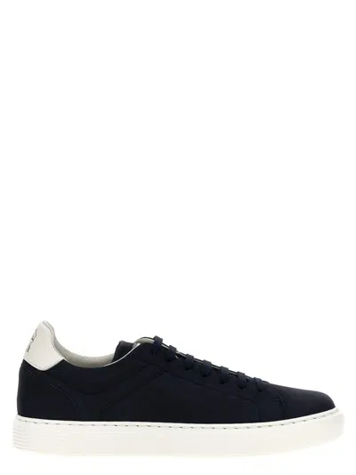 Brunello Cucinelli Leather Sneakers In Black