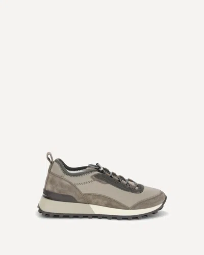 Brunello Cucinelli Leather Sneakers In Brown