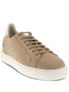 Brunello Cucinelli Leather Sneakers In Brown