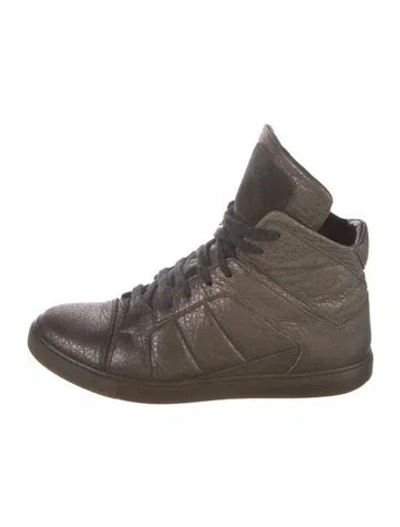 Pre-owned Brunello Cucinelli Leather Sneakers In Green