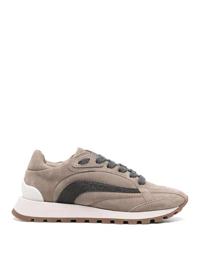 BRUNELLO CUCINELLI LEATHER SNEAKERS