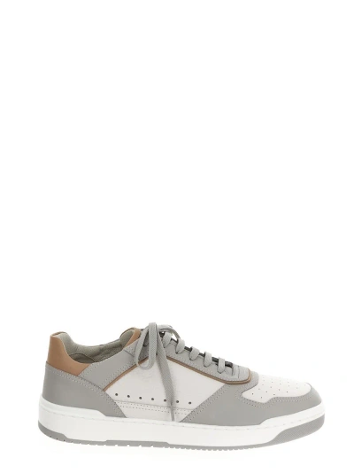 Brunello Cucinelli Leather Sneakers In White