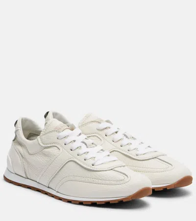 Brunello Cucinelli Leather Sneakers In White