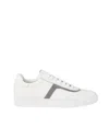 Brunello Cucinelli Monili Leather Sneakers In White