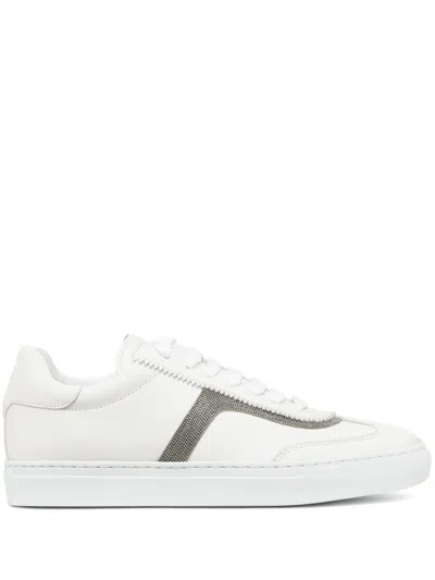 BRUNELLO CUCINELLI LEATHER SNEAKERS