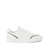 Brunello Cucinelli Leather Sneakers With Shiny Details In White