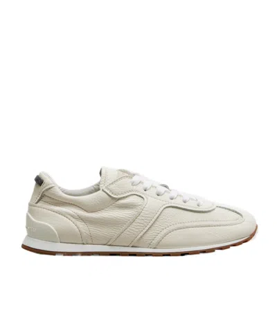 Brunello Cucinelli Leather Sneakers In White