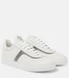 Brunello Cucinelli Monili Leather Sneakers In White