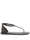 Brunello Cucinelli Brown Sandals With Adjustable Buckle Closure And Monil Detail In Multi