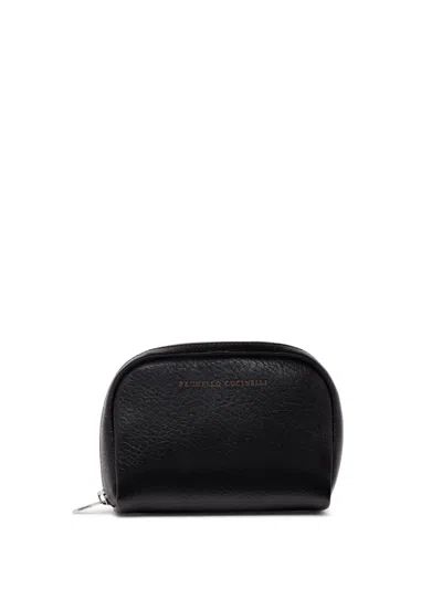 Brunello Cucinelli Leather Toiletry Bag