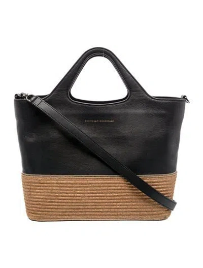 Pre-owned Brunello Cucinelli Leather Top Handle Bag