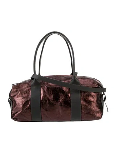 Pre-owned Brunello Cucinelli Leather Top Handle Bag In Brown