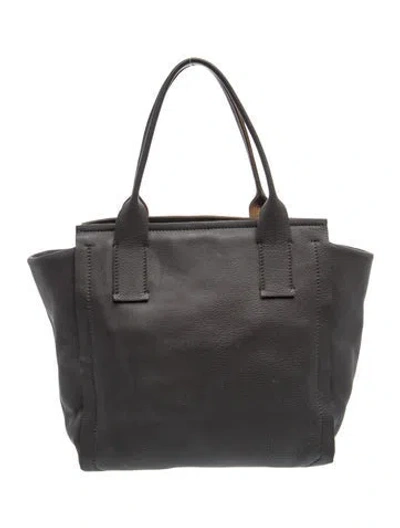 Pre-owned Brunello Cucinelli Leather Top Handle Bag W/ Tags In Grey